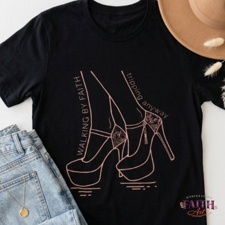 Walking by Faith, Tripping Anyway – Funny Tシャツ