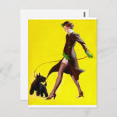 Walking Dog Pin Up ポストカード (正面/裏面)