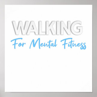 walking for mental fitness ポスター
