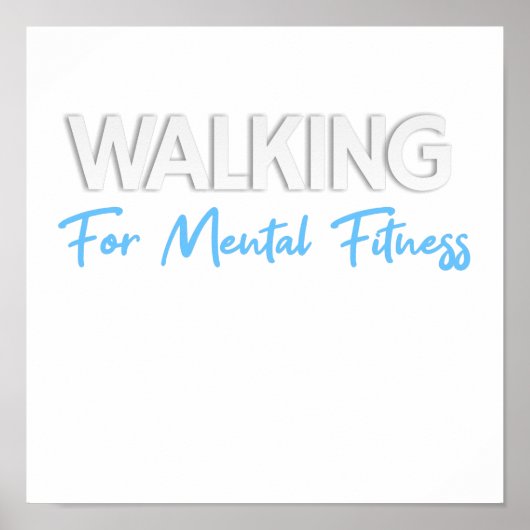 walking for mental fitness ポスター (正面)