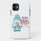 WALKING IN A WINTER WONDERLAND gnome christmas Case-Mate iPhoneケース (裏面)