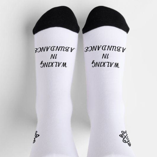 Walking In Abundance ソックス (上部)