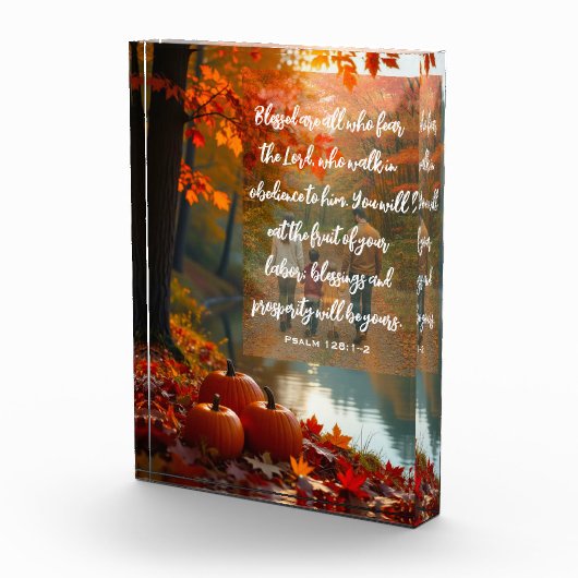 Walking in Grace: Autumn Family Scripture フォトブロック (右)