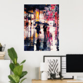 Walking In The Rain ポスター (ホームオフィス)