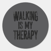 Walking Is My Therapy  ラウンドシール (正面)