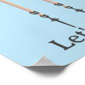 walking is the best medic Hippocrates hiking pulse ポスター (角)