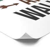 Walking is the Best Therapy Quote ポスター (角)