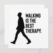 Walking is the Best Therapy Quote 招待状 (正面/裏面)