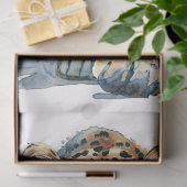 Walking Leopard Watercolor Paint Splatter  薄葉紙 (ギフト)