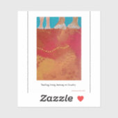 Walking on Country Aboriginal print sticker シール (シート)