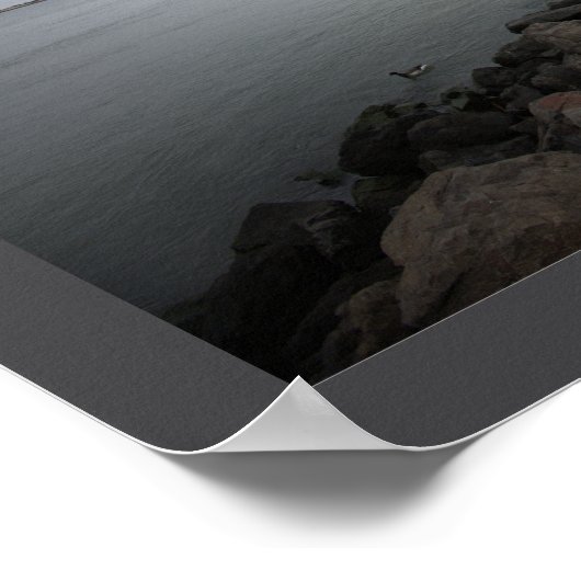 Walking Path by Ocean Poster ポスター (角)