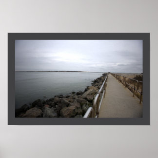 Walking Path by Ocean Poster ポスター