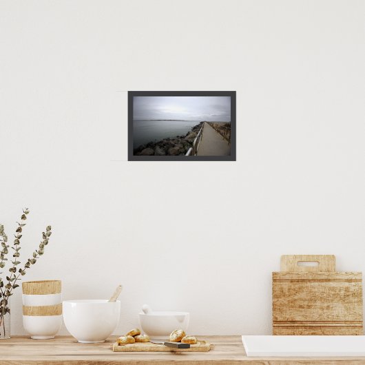 Walking Path by Ocean Poster ポスター (キッチン)