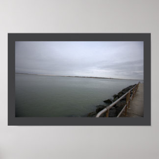 Walking Path by Ocean Poster ポスター