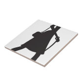 Walking Puppy Silhouette女性 タイル (側面)