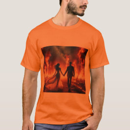 Walking Through the Fire on a Short Sleeve Green Tシャツ