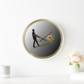 Walking Towards Hope Minimalist Silhouette ラージ壁時計 (ホーム)
