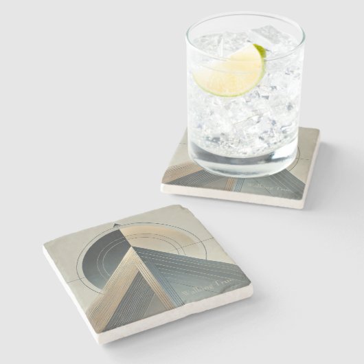 Walking True ストーンコースター (横)