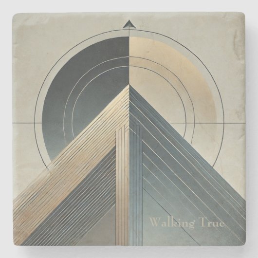 Walking True ストーンコースター (正面)