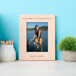 Walking with Jehovah Since 20xx Minimal レーザー彫刻フレーム