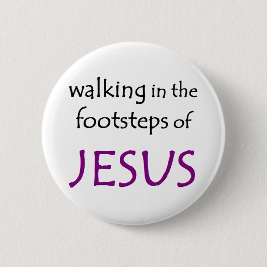 walking with jesus 缶バッジ (正面)