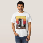Walkman old school retro tシャツ (正面フル)