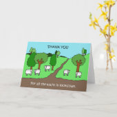 Walks in Lockdownありがとう カード (黄色い花)