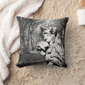 Walküre - Skulptur mit Baum-Arkade クッション (ブランケット)