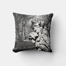 Walküre - Skulptur mit Baum-Arkade クッション