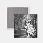 Walküre - Skulptur mit Baum-Arkade マグネット (正面/裏面)