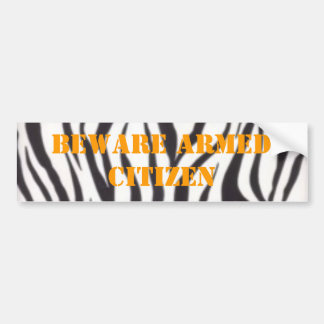 wall782は、武装した市民を用心します バンパーステッカー