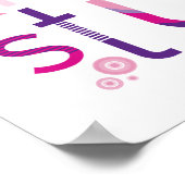 WALL ART ::タイポグラフィ-トレンディーアルファベット2 ポスター (角)