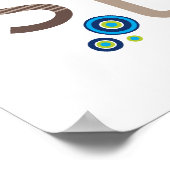 WALL ART ::タイポグラフィ-トレンディーアルファベット3 ポスター (角)