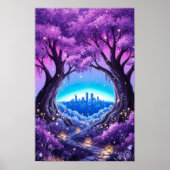 Wall art. City garden ポスター (正面)