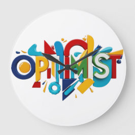 Wall Art Decor Clocks Optimist Gift  colorful  ラージ壁時計