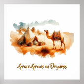 Wall art- Desert Painting  ポスター (正面)