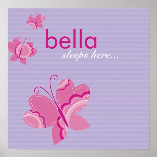 WALL ART :: flutterby butterfly 3 ポスター (正面)