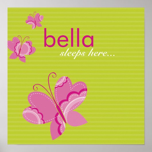 WALL ART :: flutterby butterfly 4 ポスター (正面)