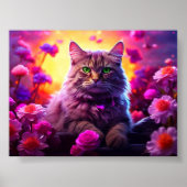 Wall Art for Cat Lovers ポスター (正面)