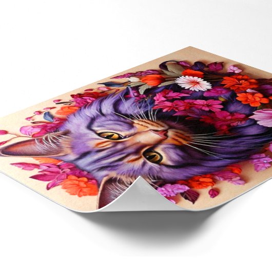 Wall Art for Cat Lovers ポスター (角)