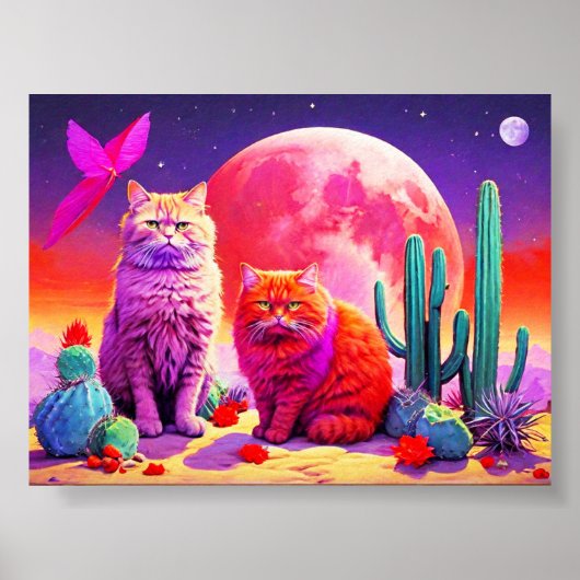 Wall Art for Cat Lovers ポスター (正面)