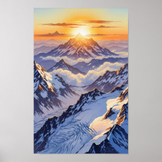 Wall art. Icebergs ポスター