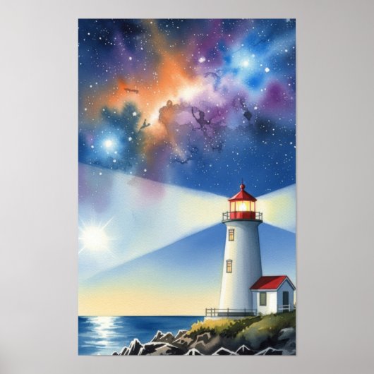 Wall art. Lighthouse Island ポスター (正面)