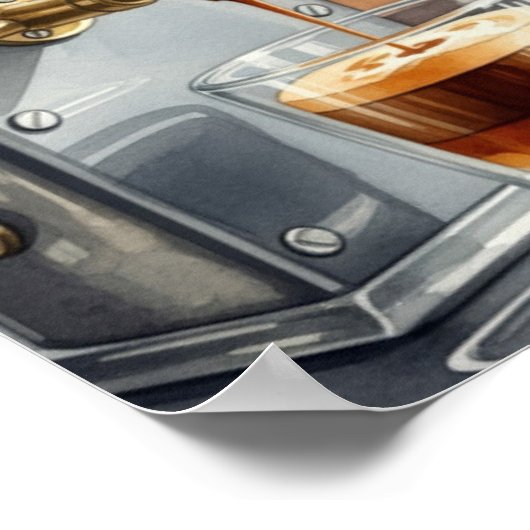 Wall art. Morning mood coffee ポスター (角)