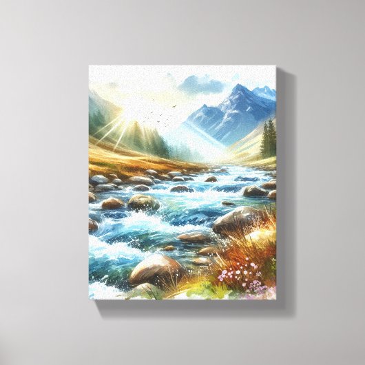 WALL ART Mountain Landscape Canvas Print キャンバスプリント (正面)