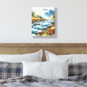 WALL ART Mountain Landscape Canvas Print キャンバスプリント (インサイチュ (寝室))