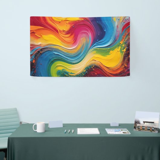Wall Art of Color 絵画 Mix's 横断幕 (トレードショー)