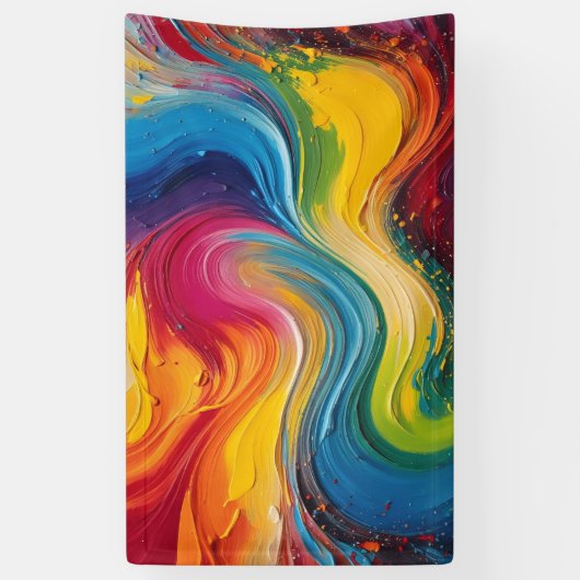 Wall Art of Color 絵画 Mix's 横断幕 (縦)