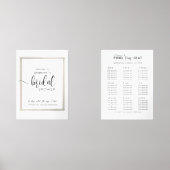 Wall Art Sets WELCOME & Seating plan Bridal Shower (正面)