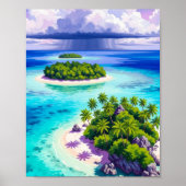 Wall art. Small islands ポスター (正面)